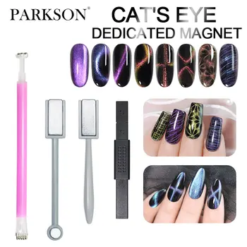 Cat Eye Magnetické Stick Silný Vplyv Použitie S 9D Cat Eye Gel Dvakrát Čele Magnetické Pero Nail Art Manikúra Nástroj Line Pásy Účinok