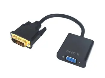 100KS pozlátené DVI-D-DVI D 24+1 VGA 15 Pin Video Mužov a Žien Kábel Converter Pre Projektor Monitor Adapter Pre PC
