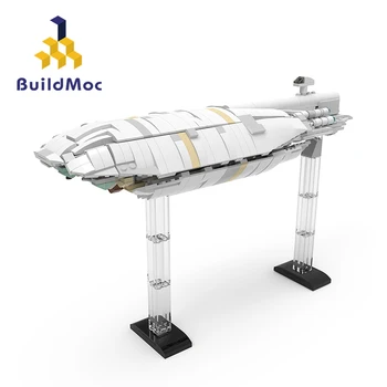 Buildmoc MOC GR-75 starship Priestor Stredné Dopravné Lode, Vzducholode Tehly Bitka Stavebných Kit Tehly Loď Vianočné Darčeky pre Deti