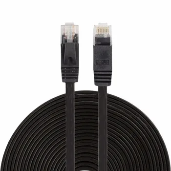 CAT6 Ultra-tenké Ploché Ethernet Sieť LAN Kábel pre Počítač a Smerovač, Laptop, Patch Viesť RJ45 Sietí LAN Káble 7.6 m/8m/10m/15m