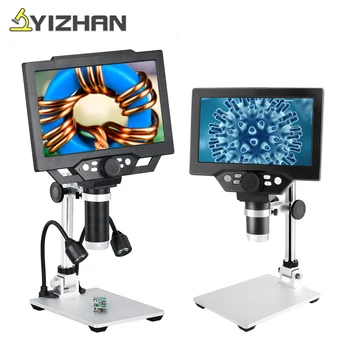 YIZHAN Nastaviteľné 1600X Digitálneho Elektronického Mikroskopu Kamera HD Inšpekcie Fotoaparát Flexibilný Stojan 1-1200X zväčšovacie sklo Nabíjateľná