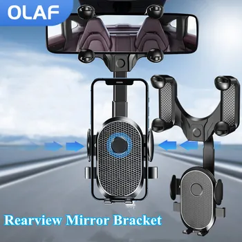 OLAF 360° Otočná Zdvíhateľnej Telefón Držiak Spätného Zrkadla Jazdy Záznamník Držiak DVR/GPS Auto, Mobilný Telefón Držiak na Stojan