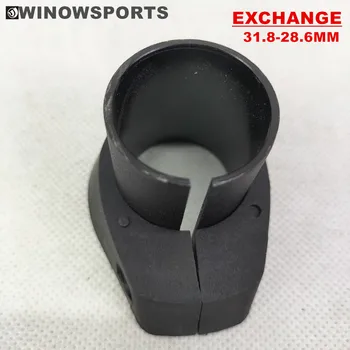 WINOWSPORTS integrované carbon riadidlá dištančné adaptér na výmenu 31.8 mm 28.6 mm karbónová vidlica zliatiny exchange časť