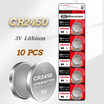 2021-Nové 10PCS CR2450 3V Alkalická gombíková Batéria Auto na Diaľkové Ovládanie Tlačidlo Elektronické Hodinky Batérie