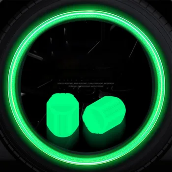 2. Prosím, Nechajte Mierne Ručné Meranie Odchýlky F4pcs Univerzálny Fluorescenčné Auto Pneumatík Ventil Spp Svetelný Pneumatiky Vretena Ventilu Spp