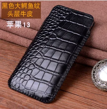 Luxusné Krokodíla Originálne Kožené Puzdro Pre Apple Iphone 13 12 Pro Max Mini Prípadoch, Držte Telefón Knižné Tašky Magnetické Fundas Shell