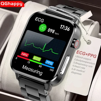 2022 EKG+PPG Smart Hodinky Mužov AI Lekársku Diagnostiku Telesnej Teploty Srdcového tepu Zdravie Smartwatch Ženy, Vodotesný IP68