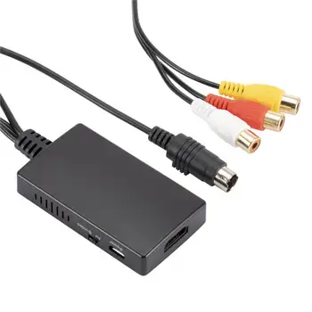 Čierny 1 ks Odolný Jednoduchá Inštalácia Video Converter Standard TV-Formát kompatibilný s HDMI Konvertor Audio Oneskorenie pre Kancelárske Použitie