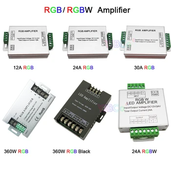 5V 12V 24V RGB/RGBW/RGB+SCS LED Pásy pásky Zosilňovač 12A/15A/24A/30A Moc Repeater ovládač pre RGB RGBW RGBWW Svetlo modul