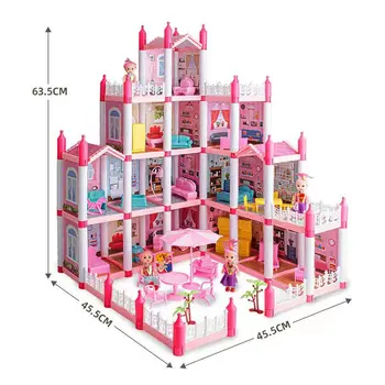 Doll House Miniatúrne Položky Deti Hračky Doprava Zadarmo, Obývacej Izby, Spálne, Doplnky Pre Barbie DIY Detí Dievča Hry Vianočné