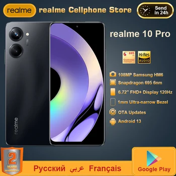 Pôvodné Realme 10 Pro 5G Smartphone 6.72