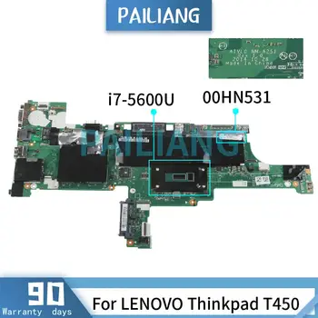 Pre LENOVO Thinkpad T450 i7-5600U Doske 00HN531 NM-A251 SR23V Notebook doske testované OK