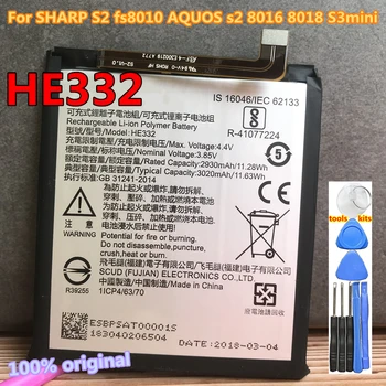 New Vysoká Kvalita 3020mAh HE332 Batérie pre Sharp Aquos C10 S2 Fs8010 8016 8018 S3mini s3 mini Mobilný Telefón