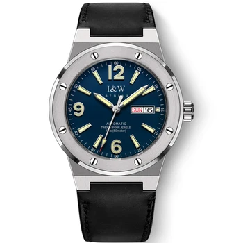 24 Šperky SEIKO NH36A Automatické Hodinky pre Mužov Švajčiarsko I&W Muži Mechanické náramkové hodinky Sapphire 50M Nepremokavé Reloj Hombre