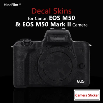 M50 Fotoaparát Premium Odtlačkový Kože pre Canon EOS M50 M50II / EOS M50 Mark II Kamera Anti-scratch Kryt Ochranný Kryt Zábal Nálepky