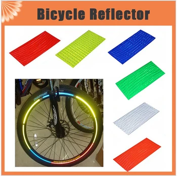 8pcs/pack Reflexné Nálepky na Motocykel, Bicykel Reflektor na Bicykli jazda na Bicykli Ochrana Ráfika Kolesa Kotúča Pásky Bezpečnejšie velo