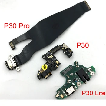 Nový USB Nabíjací Port Dock Konektor Nabíjačky Konektor Doska S Mic Mikrofón Pre Huawei P20 Pro P30 Lite Pro