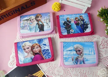 Disney mrazené deti cartoon krátke roztomilý peňaženky hračka kabelky základnej školy darček mince peňaženky princezná chlapci auto strane tašky