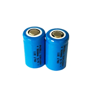 2 KS PKCELL 3,7 V 300mAh ICR14250 1/2AA Li-ion Nabíjateľná Batéria Pre LED Baterka