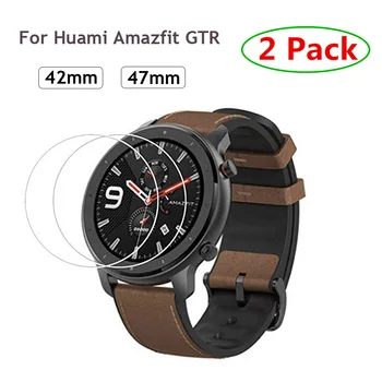 2 ks príslušenstvo Pre Xiao Huami Amazfit GTR smartwatch Tvrdeného Skla Screen Protector Pre GTR 47mm 42mm Ochranný Film Stráže