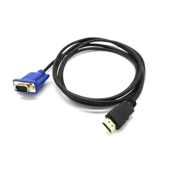1M HDMI / VGA D-SUB Male Video Kábel Adaptéra Viesť pre HDTV PC Monitore Počítača