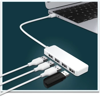 Hot Predaj 4 Port USB Multi-function 3A Nabíjačku Converter linke, Multi-port Hub, Multi-port HUB Rozbočovač Mini Usb Mini-USB