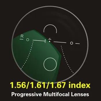 CUBOJUE Multifokálne 1.56 1.61 1.67 Index Živice Progresívne Okuliare, Šošovky v blízkosti ďaleko vízia krátkozrakosť/ďalekozrakosť