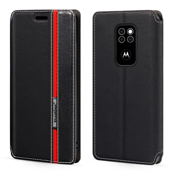 Pre Motorola Defy 2021 Prípade Módne Multicolor Magnetickým Uzáverom Kože Flip puzdro s Držiteľom Karty 6,5 cm