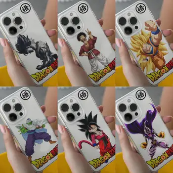 Anime Mäkké Vegeta Iphone 14 Pro Max Prípade Transparentné Iphone 13 12 11 X XR XS 8 7Plus Silikónové Jeseň Odpor Goku Dragon Ball Z