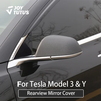 Spätné Zrkadlo Pokrytie Pre Tesla Model 3 Model Y 2021 2022 Uhlíkových Vlákien Zrkadlo Nálepky Auto Dekorácie Interiéru Auto Príslušenstvo