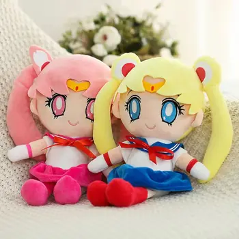 Kawaii Sailor Moon Plyšové Hračky Mesiac Hare Roztomilé Dievčenské Srdce Naplnené Anime Bábika Darček Domov Spálňa Decor Dievča Narodeniny Vianočný Darček