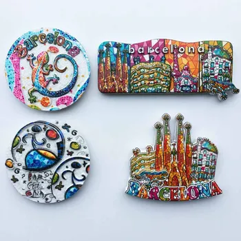 Barcelona, Španielsko Mozaiky cestovného Ruchu Pamätné Dekoratívne Remesiel Magnetické Chladnička Magnet na Chladničku Dekor