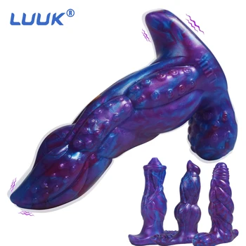 LUUK Fialová Bezdrôtový Dilda Nositeľné USB Nabíjateľné Vibrátor pre Ženy Stimulátor Klitorisu Masér Tovaru Sexuálne Hračky pre Dospelých