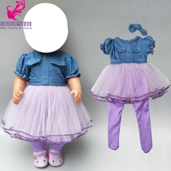 18-palcové american doll džínsy, šaty leginy nastaviť bábiky oblečenie pre bábiky baby šaty