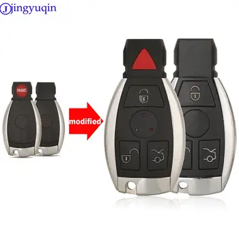 jingyuqin 3/4 Tlačidlá Smart Remote Kľúča Vozidla Shell Pre Mercedes Benz BGA NEC C E R S CL, GL SL CLK SLK Diaľkové príveskom
