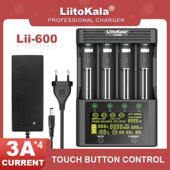 Liitokala Lii-600 Lii-500 Lii-PD4 Lii-500S LCD 3,7 V 18650 18350 18500 21700 20700 14500 26650 AA NiMH lítiové batérie, Nabíjačky