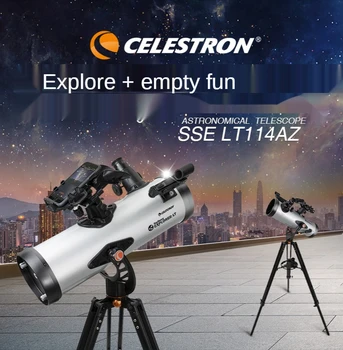 Celestron StarSense Explorer LT 114AZ Smartphone Aplikácie s podporou Odbornej 114mm Newtonovskej Reflektor Astronomickému Teleskopu
