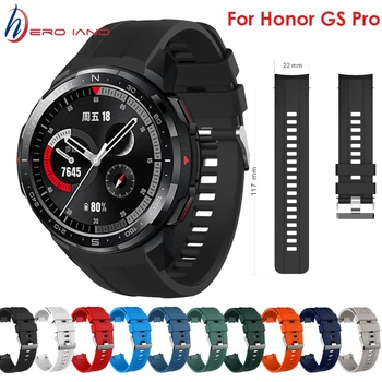 Pre Huawei Honor GS Pro Sledovať Kapela 22mm Športové Silikónové Inteligentný Náramok Náramok Pre Česť GS Pro Popruh Watchband Najvyššej Kvality
