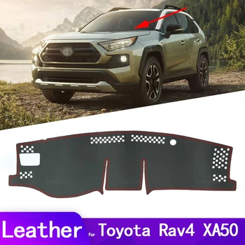 pre Toyota Rav4 XA50 2019 2020 RAV 4 XA 50 Kožené Auto Dashmat Panel Kryt Dash Mat Príslušenstvo Vľavo, Vpravo Disk