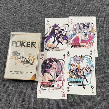 Arknights Anime Hracie karty hry Poker hračka Amiya Cosplay Dosková Hra Karty pevná Väzba poker hračky, darčekové s box SilverAsh