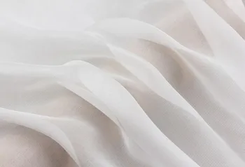 Howmay hodvábny šifón textílie 4,5 m/m 114 cm 100% čistého hodvábu nebielenej biela PFD textílie pre HOBBY ručné 10yards za taška