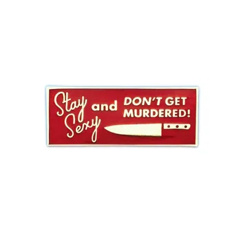 Vraždiť brošňa true crime podcast pin moje obľúbené vraždy SSDGM odznak