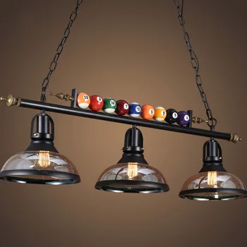 Vintage Prívesok Osvetlenie Priemyselné Biliard Hanglamp Pre Jedáleň, Kaviareň A Bar Dekor Lampa Nordic Domáce Vnútorné Osvetlenie E27 Zariadenia