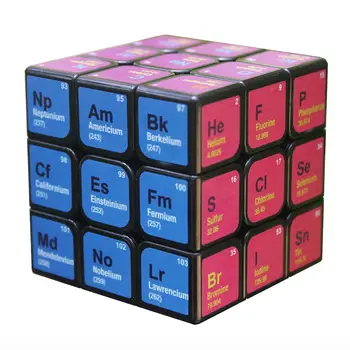 Profesionálne Kocka 3x3x3 5,6 CM Rýchlosť Pre Magic Cube Chemický Prvok Periodickej Tabuľky 3.-aby Kocka Vzdelávania Vzorec Vzdelávania Hračka