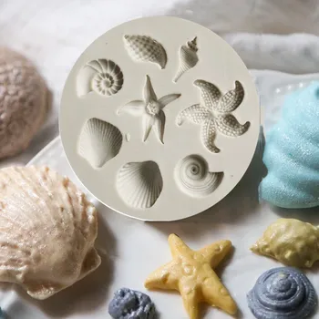 Sea star Silikónové Formy Fondant Tortu Formy Cake Zdobenie Nástroje Čokoláda Gumpaste Formy Cukru Plavidlá Plesní