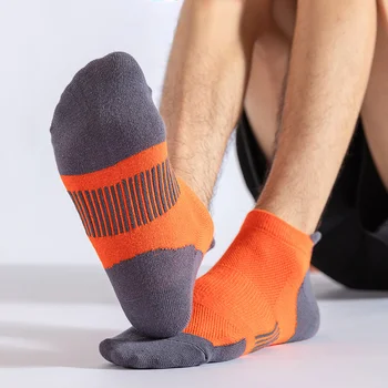 Vysoká Kvalita Mužov Ponožky Priedušná Bavlnené Športové Ponožky Oka Príležitostné Športové Leto Tenký Rez Krátke Sokken Plus Veľkosť