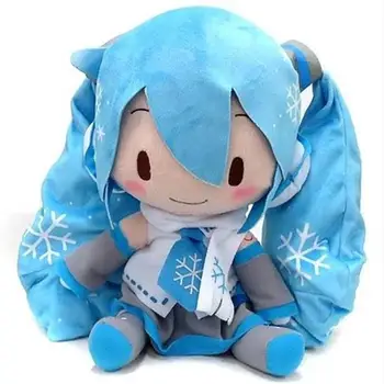 Anime Hatsune Miku FUFU Plyšový Vankúš Ružová/modrá Kawaii Plyšové Baby Doll Hatsune Miku Plnené Plyšové Detí Party Girl Hračka Dary