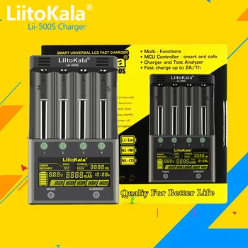 1-5 KS LiitoKala Lii-500S 18650 LCD Nabíjačka pre 26650 16340 18350 3,7 V 1.2 V, Ni-MH, Ni-Cd Li-ion Test kapacita batérie