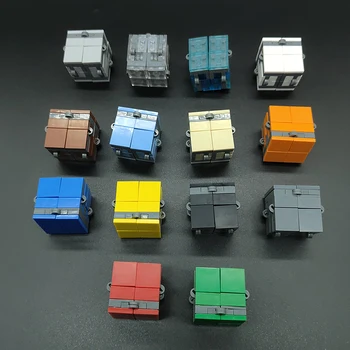Kompatibilné S LEGO Stavebné Bloky, Hračky, Kocky MOC Dekompresný Nekonečné Flip Prenosné DIY Nezmontované Tehly Neobmedzený Skladanie
