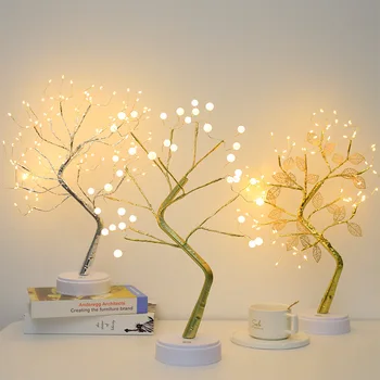 LED Strom Nočné Svetlo Ramadánu Dekorácie USB/Batérie Swtich Rozprávkový Vianočný Stromček Svetlo Lampy Pre Domáce Spálňa Decor Strany Dovolenku